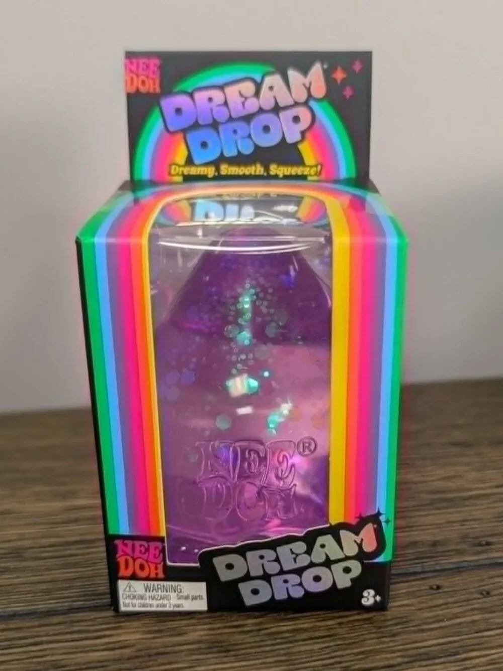NeeDoh Dream Drop Purple Pastel Sensory Fidget Squishy Toy NEW